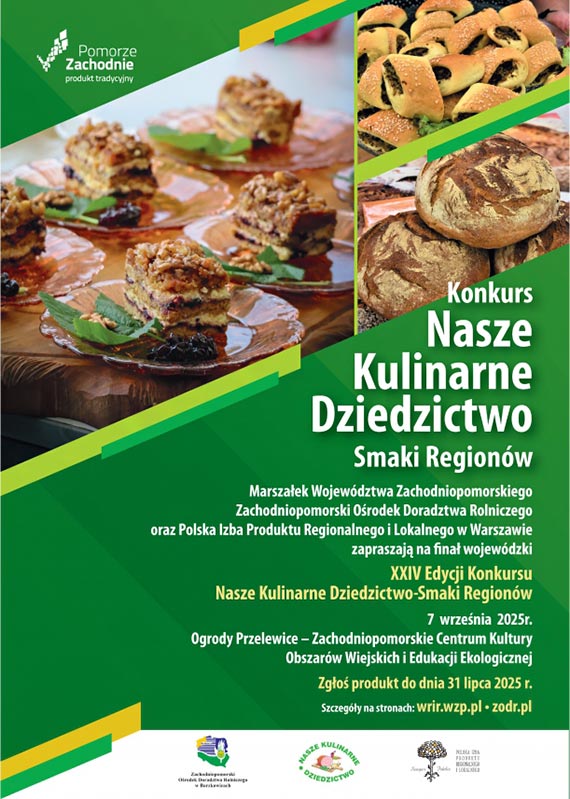 Jak smakuje Pomorze Zachodnie?  Rusza konkurs „Nasze Kulinarne Dziedzictwo – Smaki Regionw”