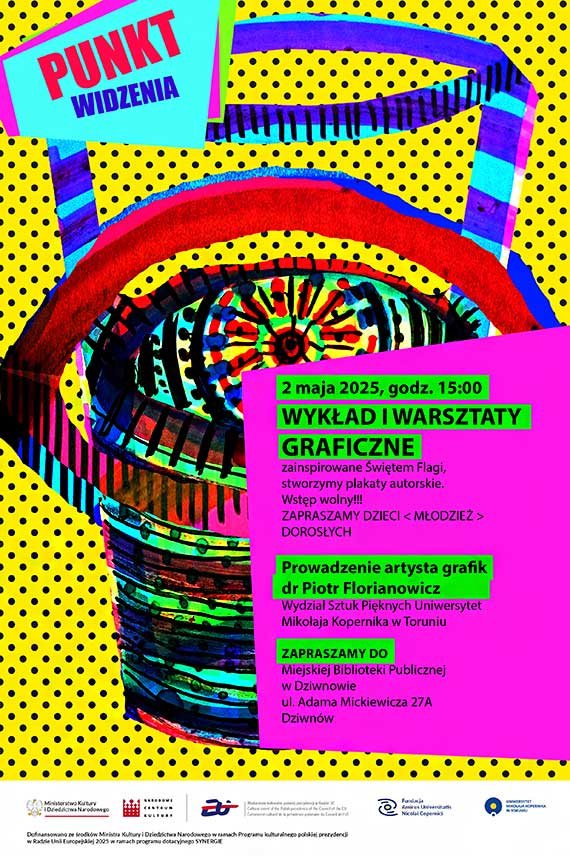 Flaga w sztuce – warsztaty graficzne w Dziwnowie z udziaem artysty z Torunia