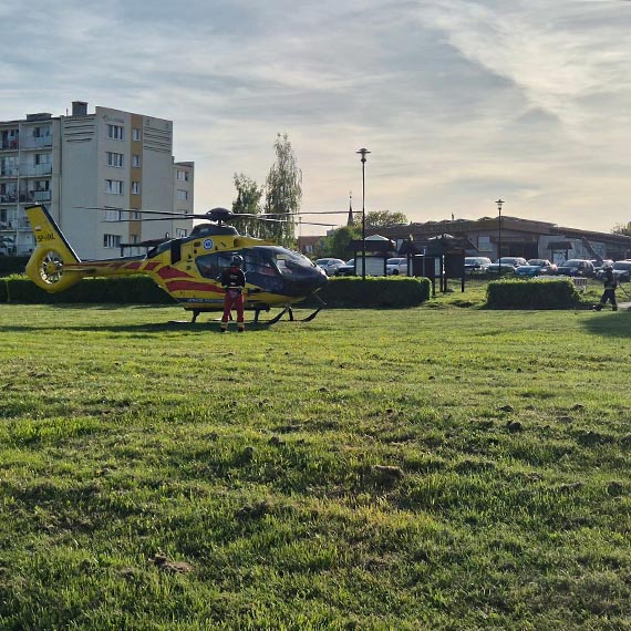 migowiec LPR ldowa w Wolinie. Interwencja po omdleniu 54-latka