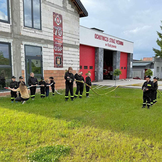 Młodzieżowa Drużyna Pożarnicza w Kołczewie szkoli się z pasją!