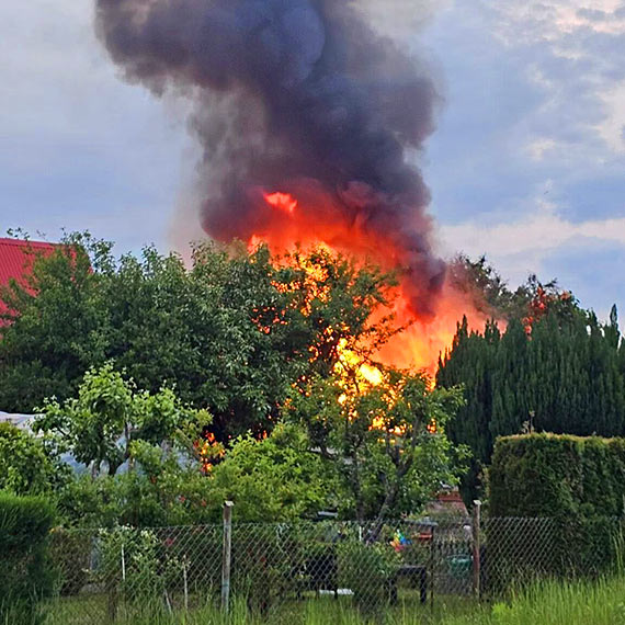 Poar altanki w Kamieniu Pomorskim. Nie yje mczyzna