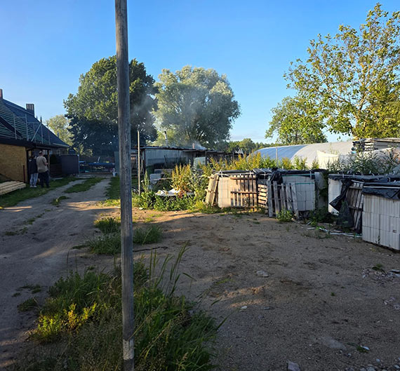Poar kotowni w Duniewie. Interwenioway cztery jednostki stray poarnej