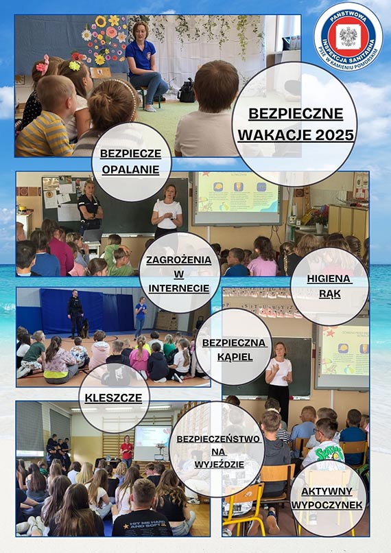 Dziaania edukacyjne w ramach akcji Bezpieczne wakacje