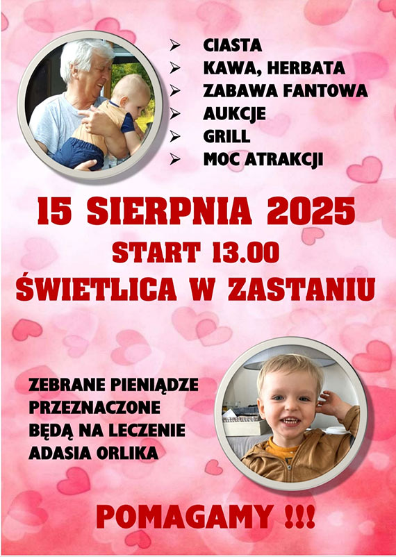 Wielkie serca dla maego wojownika – charytatywny festyn w Zastaniu