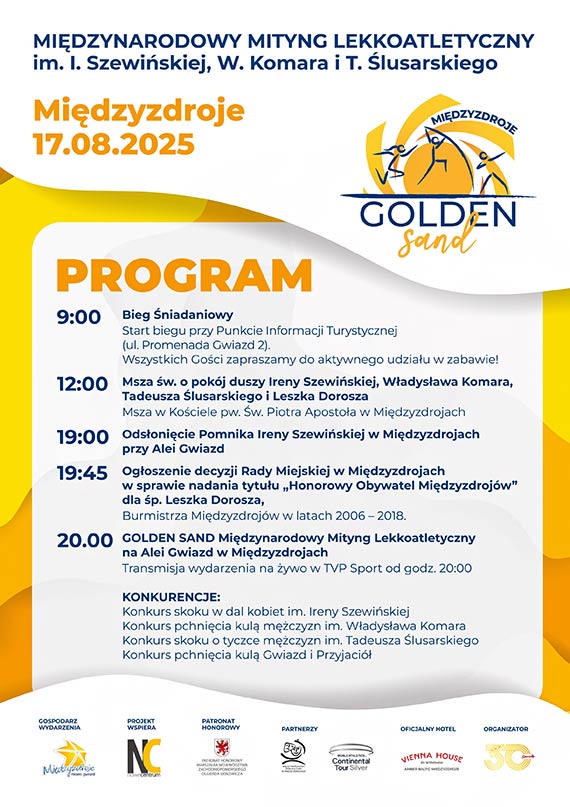 Irena Szewiska wraca na podium. Odsonicie pomnika legendy sportu i lekkoatletyczny mityng Golden Sand ju 17 sierpnia