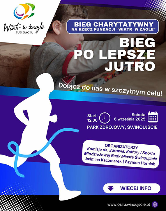 „Bieg po lepsze jutro” w winoujciu. Pobiegniemy dla dzieci ze spektrum autyzmu
