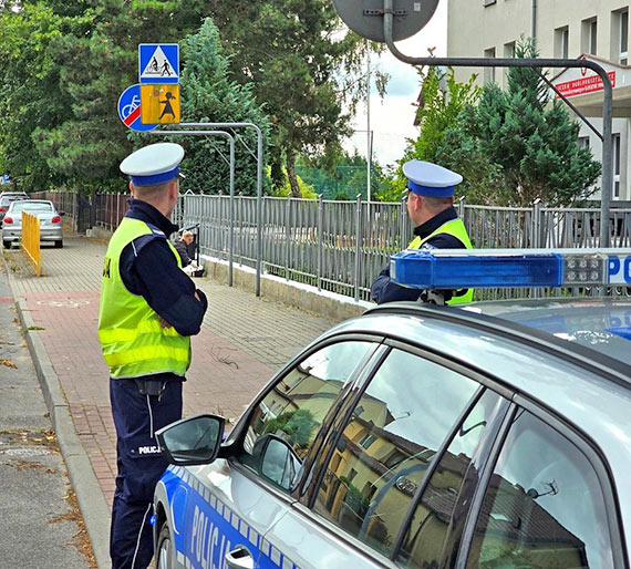 Lustracja drg i oznakowa w okolicach szk na terenie powiatu kamieskiego