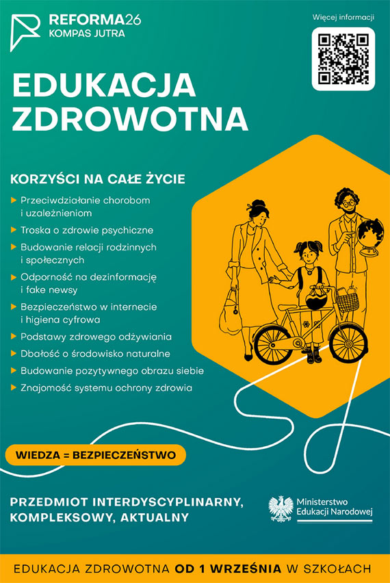 Nowy przedmiot w szkoach - EDUKACJA ZDROWOTNA!