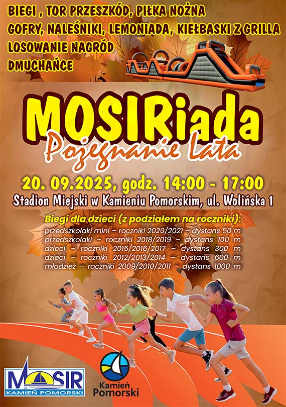 MOSIRiada 2025: sportowe poegnanie lata w Kamieniu Pomorskim