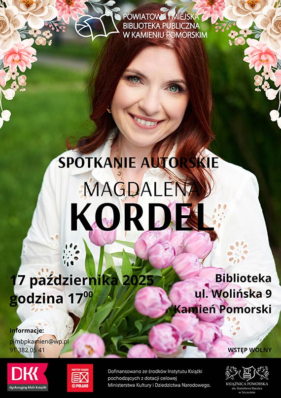 Spotkanie autorskie z pisarką Magdaleną Kordel