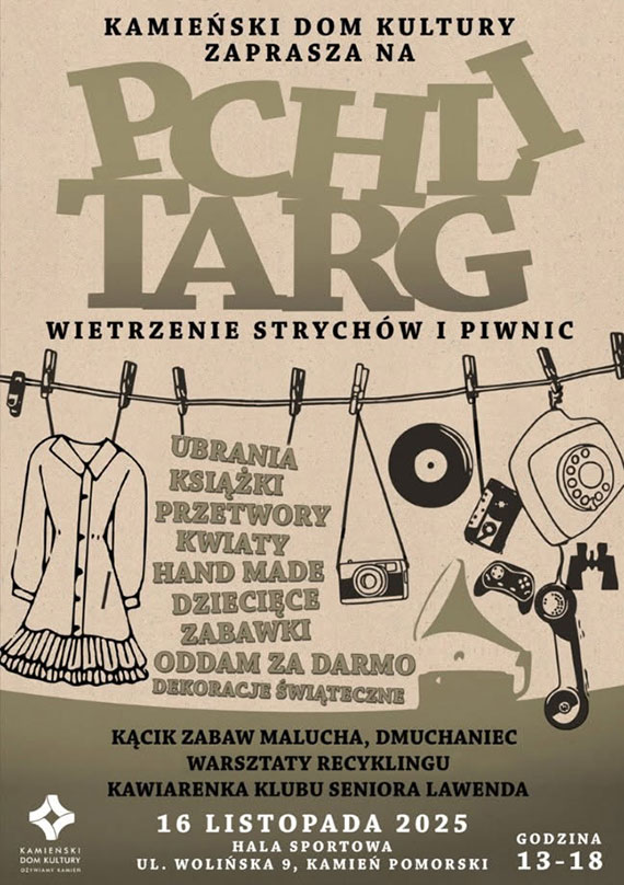 Wietrzenie strychw i piwnic w Kamieniu Pomorskim! Pchli targ ju 16 listopada