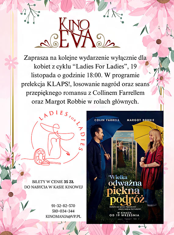 Wieczór tylko dla kobiet! Kino Eva zaprasza na „Ladies For Ladies” z filmem, który poruszy każdą duszę