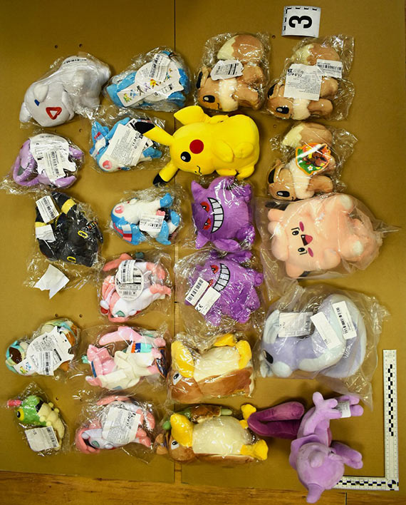 Ponad 1300 podrobionych przedmiotw zabezpieczonych przez goleniowskich funkcjonariuszy