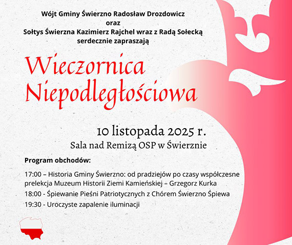 Wieczornica Niepodlegociowa w wierznie – spotkajmy si, by wsplnie witowa!