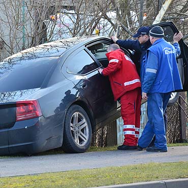 Mi�dzyzdroje: Zas�ab� i wjecha� na ogrodzenie