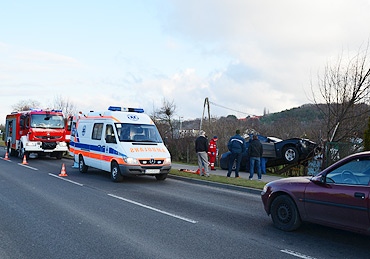Międzyzdroje: Zasłabł i wjechał na ogrodzenie