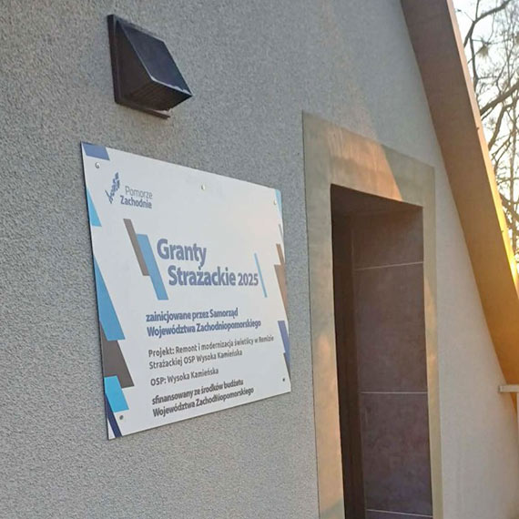 „Remont i modernizacja �wietlicy w Remizie Stra�ackiej OSP Wysoka Kamie�ska” zosta� zako�czony - Granty Stra�ackie