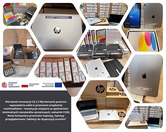 Nowoczesny sprz�t IT trafia do szk� Powiatu Kamie�skiego!