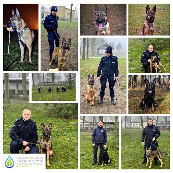 Siedem nowych ps�w s�u�bowych w zachodniopomorskiej policji - wsparcie z funduszu ochrony �rodowiska