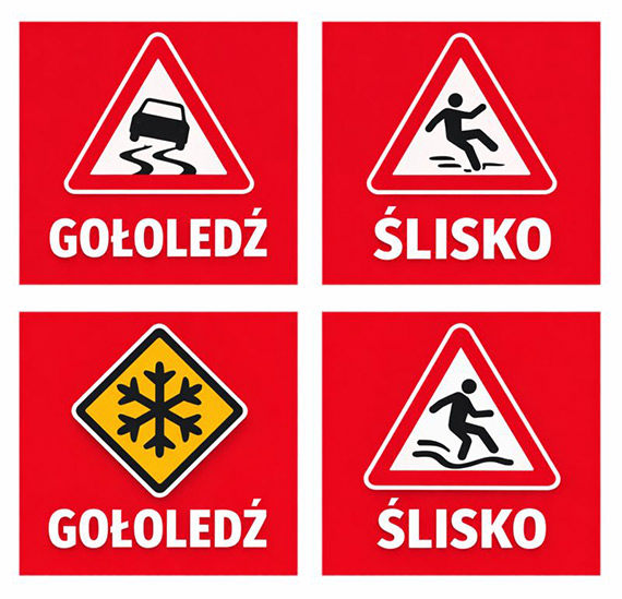 Uwaga na gołoledź. Wydano ostrzeżenie meteorologiczne dla całego województwa