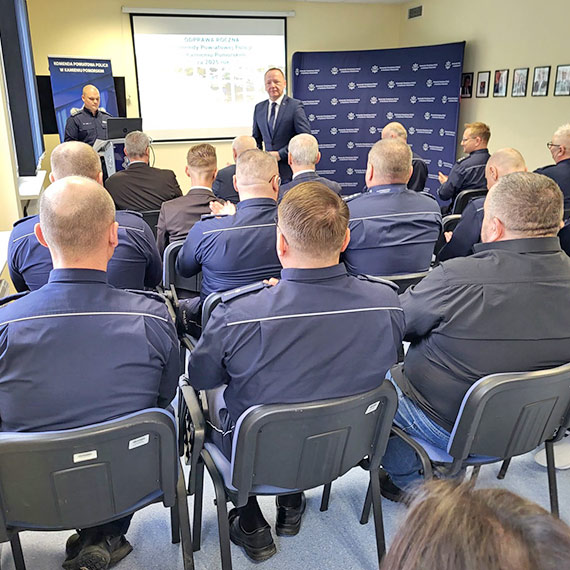 Roczna odprawa kamie�skiej Policji – podsumowanie roku i plany na przysz�o��