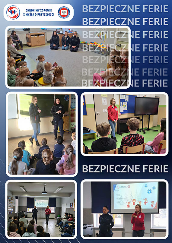 Dzia�ania edukacyjne w ramach akcji „Bezpieczne Ferie 2026 r”