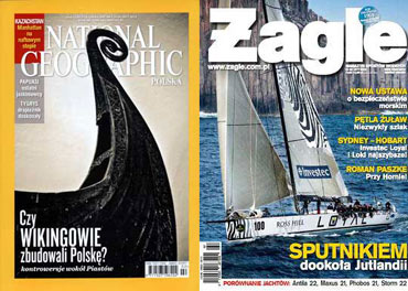 Wikingowie z Wolina w National Geographic, a za�oga Sputnika w �aglach