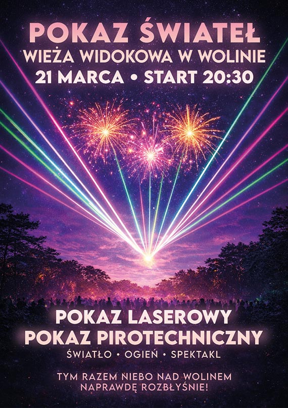 Wolin zaprasza na widowiskowy pokaz laser�w na powitanie wiosny!