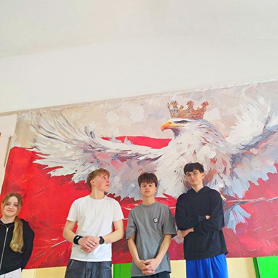 Baner patriotyczny w naszej szkole