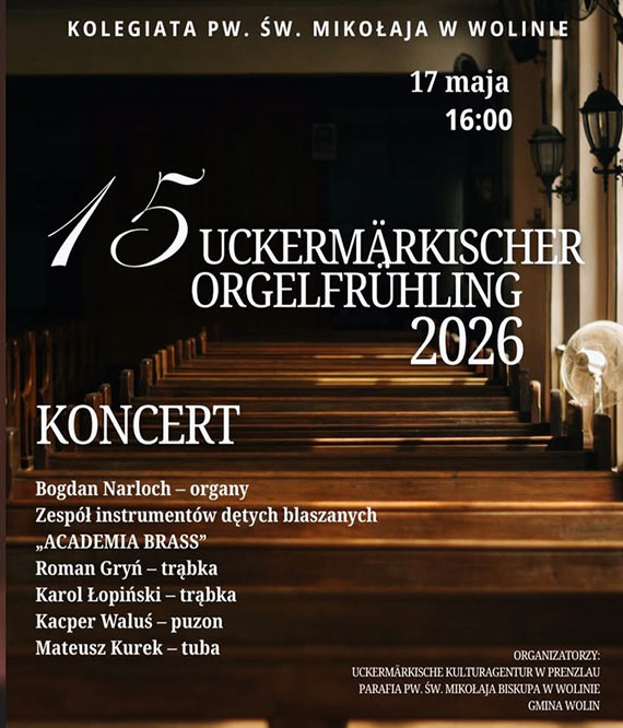 Organy i blacha zabrzmi� w Wolinie. Wyj�tkowy koncert w kolegiacie