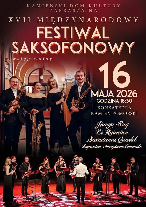 Mi�dzynarodowy Festiwal Saksofonowy wraca do Kamienia Pomorskiego