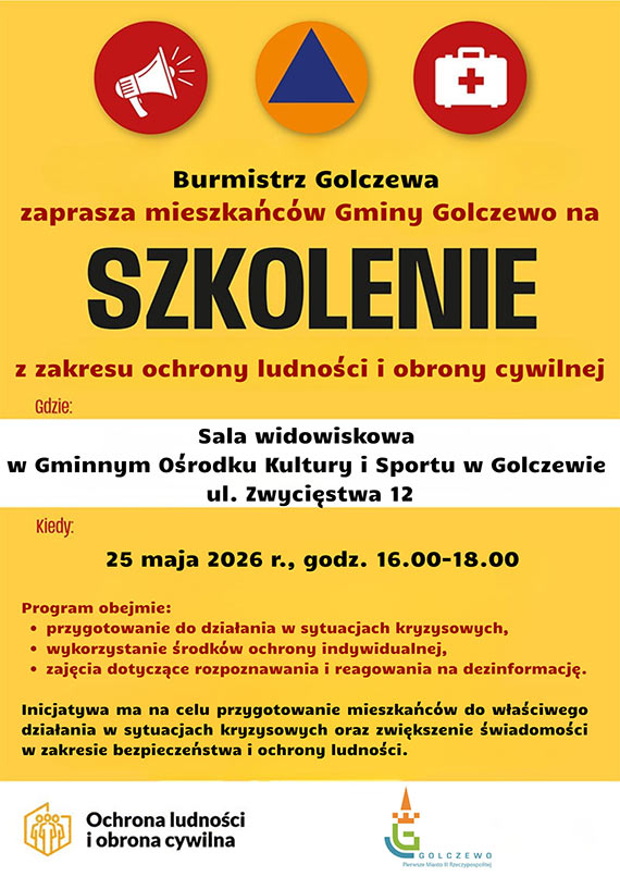 Szkolenie z zakresu ochrony ludno�ci i obrony cywilnej dla mieszka�c�w