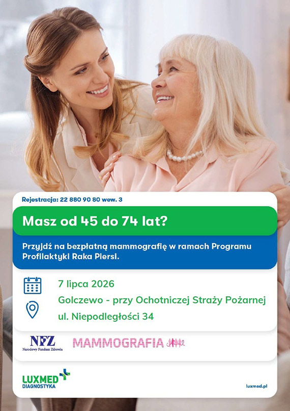 Diagnostyka zaprasza na bezp�atne badania mammograficzne