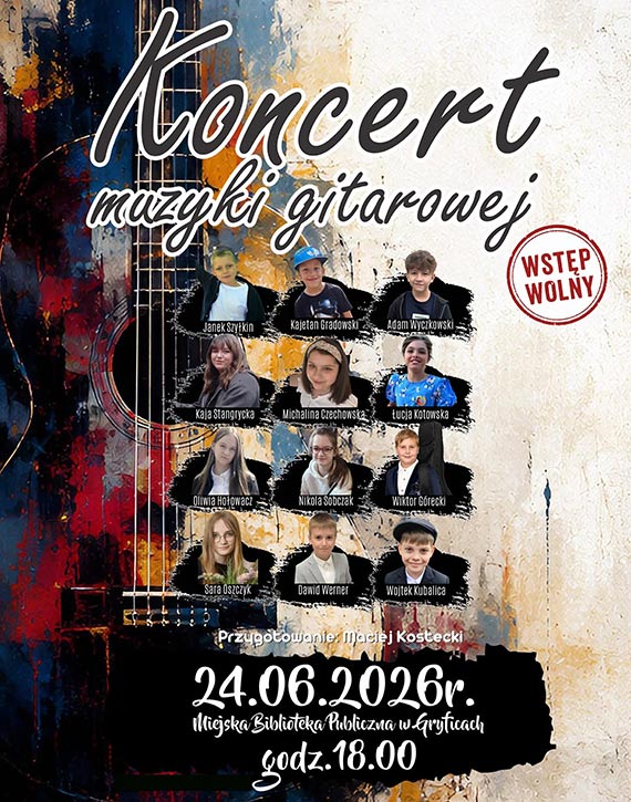 M�odzi gitarzy�ci z Kamienia Pomorskiego i Gryfic wyst�pi� we wsp�lnym koncercie