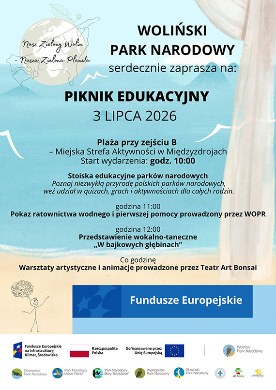 Piknik Edukacyjny „Nasz Zielony Wolin – Nasza Zielona Planeta” ju� 3 lipca w Mi�dzyzdrojach