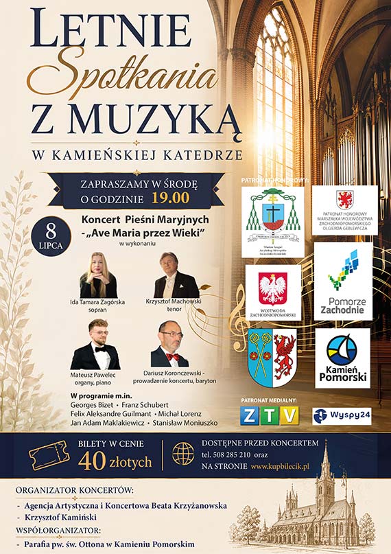 Letnie spotkania z muzyk� w Kamie�skiej Katedrze – rusza nowy cykl koncert�w