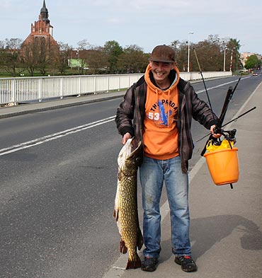 Wolin: Wyci�gn�� 10-kilogramowego szczupaka!
