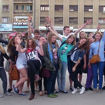 Mi�dzyzdroje: Gimnazjali�ci zafascynowani Serbami