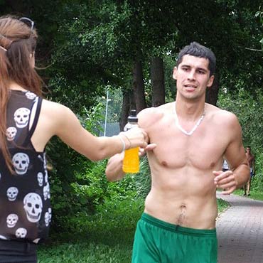 Daniel Wawrzyński po raz drugi zwycięzcą Golczewskiego Triathlonu