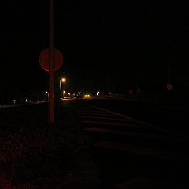 Ciemno na obwodnicy Wolina