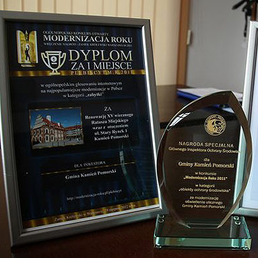 Na Zamku Królewskim w Warszawie wyróżniono inwestycje Gminy Kamień Pomorski