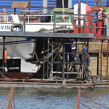 Adler Vineta uderzy� w molo w Heringsdorfie