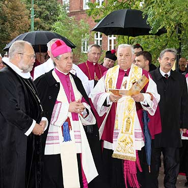 Po 1025 latach Du�czycy modlili si�  w woli�skiej Kolegiacie