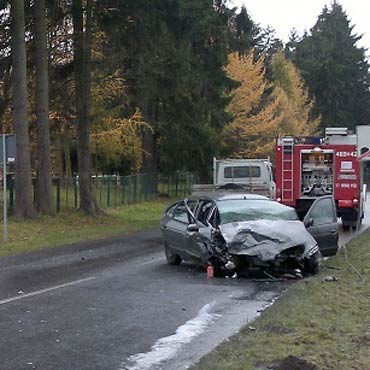 Golczewo: Zderzenie dwóch samochodów. Ranny trafił do szpitala