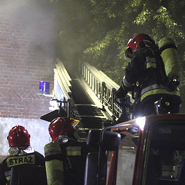 Wolin: Stra�acy gasili budynek gospodarczy