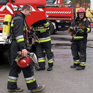 Kamień Pom.: Pożar sklepu z artykułami przemysłowymi