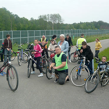 Rajd rowerowy w Ostromicach 