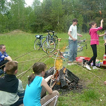 Rajd rowerowy w Ostromicach 