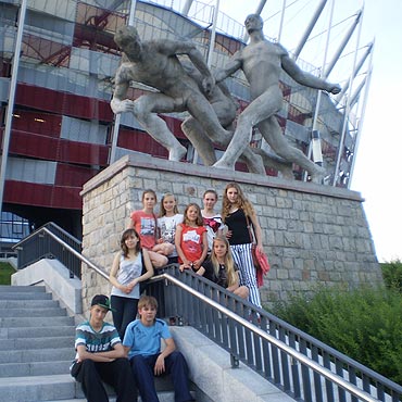 Uczniowie z Dziwnowa na XIV Pikniku Olimpijskim w Warszawie