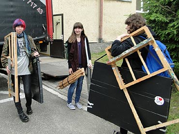 Golczewo: Plener student�w grafiki szczeci�skiej Akademii Sztuki